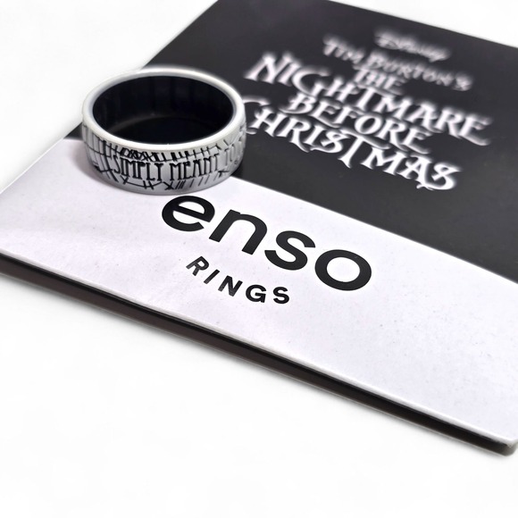 Enso Rings The Nightmare Before Christmas Simply Meant to Be Webs Silicone Ring - Picture 12 of 13